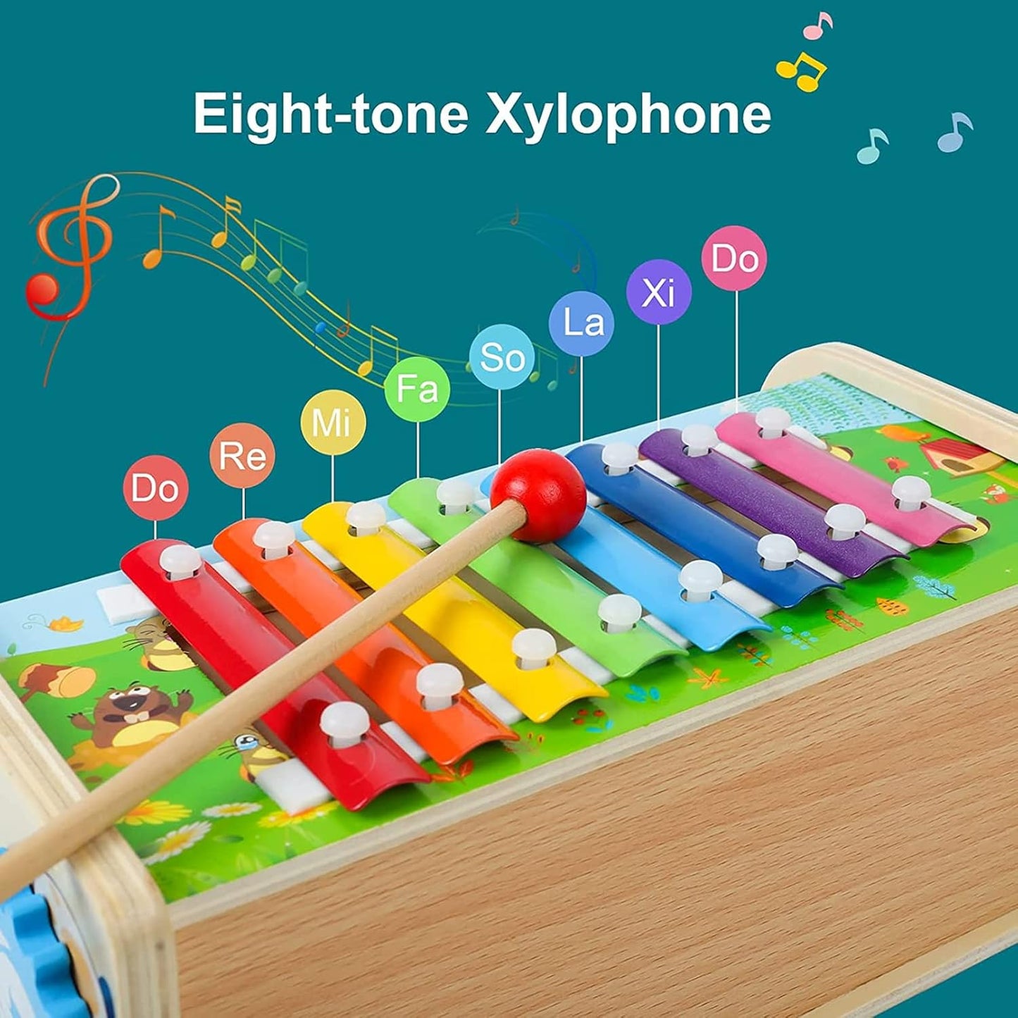 7 in 1 Wooden Hammering Toy