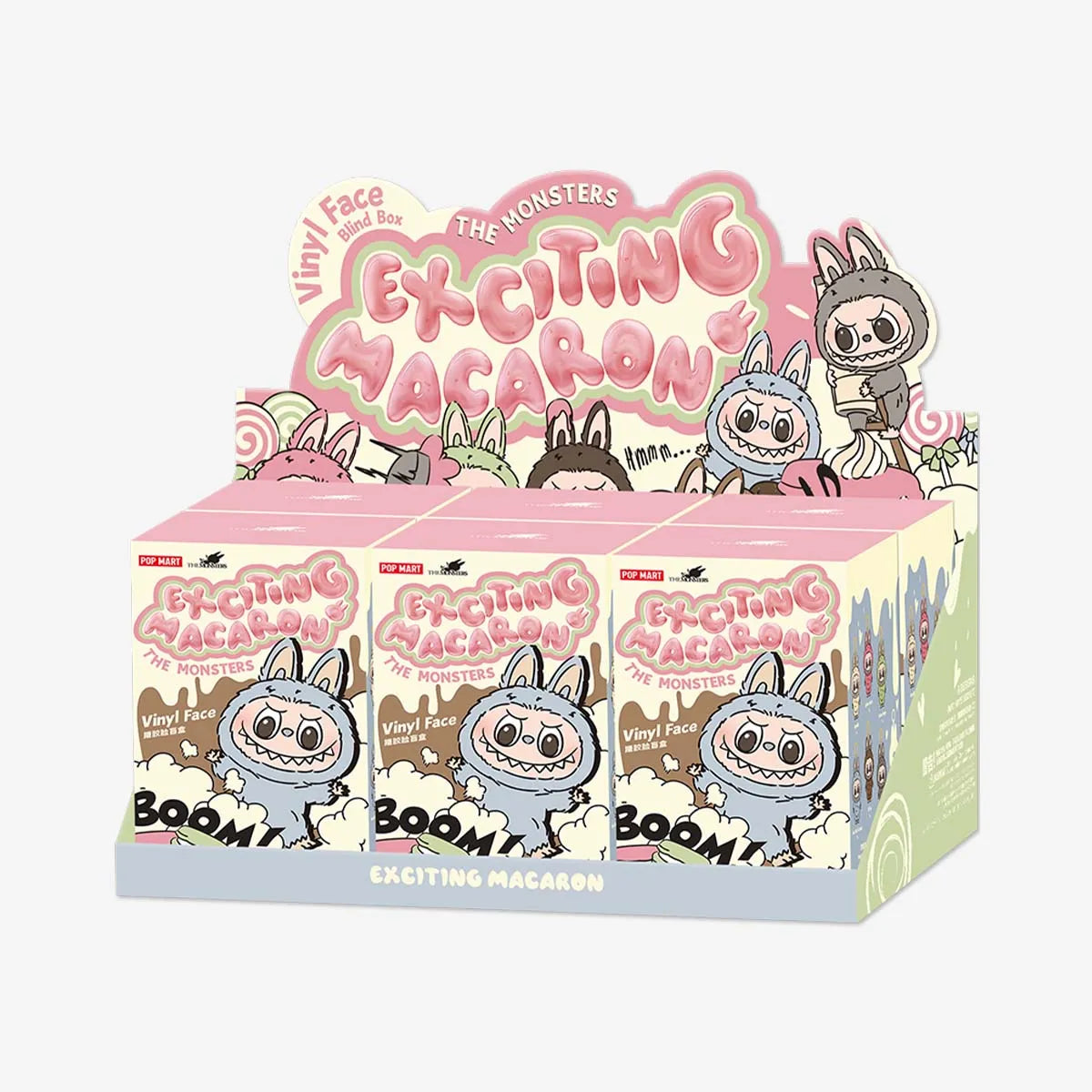 Popmart Labubu - THE MONSTERS - Exciting Macaron Vinyl Face Blind Box