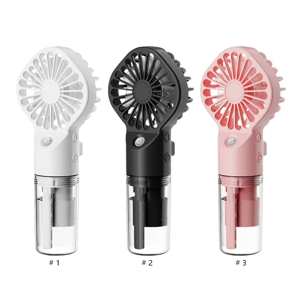 Handheld Mini Air Conditioner USB Rechargeable Portable Humidifier Mist Cooler Cooling Spray Humidifier Fan for Home/Office/Dorm