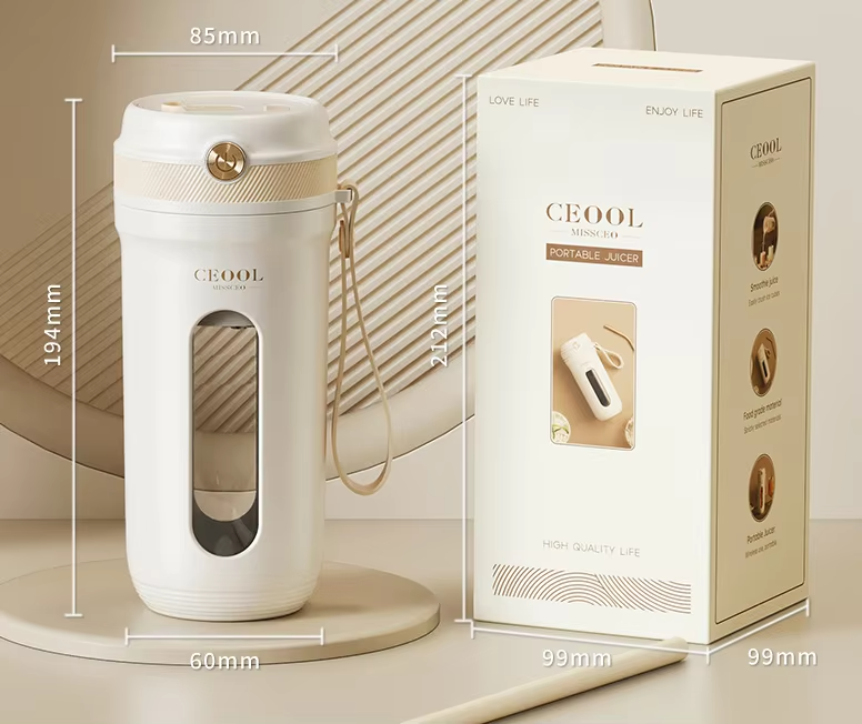 Portable Electric Juice Cup Multi-Function Small Household Juicer for Kitchen and Office Use