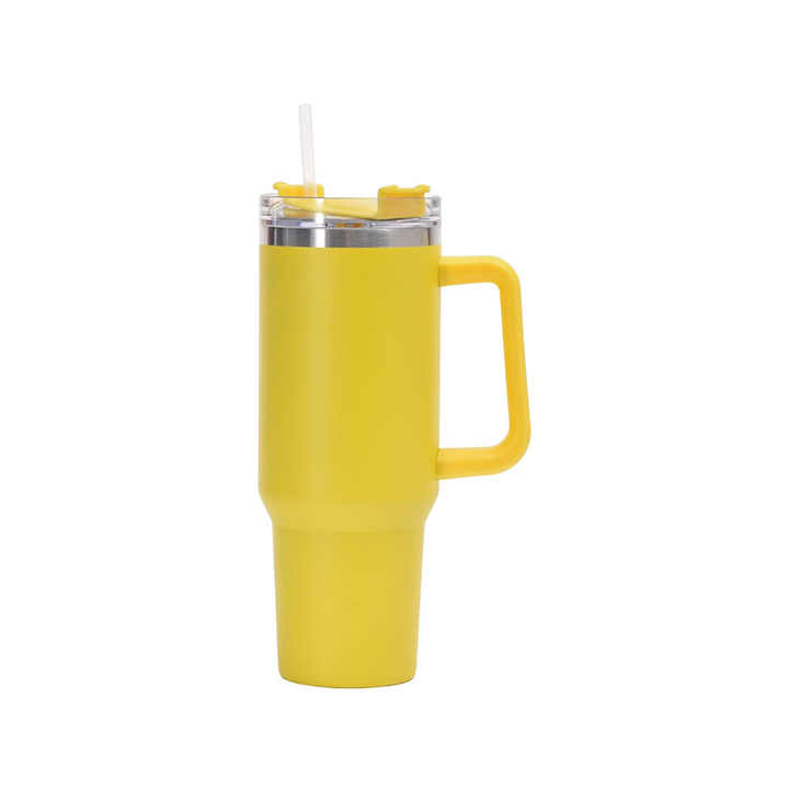 Tumbler Vacuum Insulated Thermos Custom Travel Cup Stainless Steel Water Bottle Coffee Mugs With Handle Outdoor Drinkware