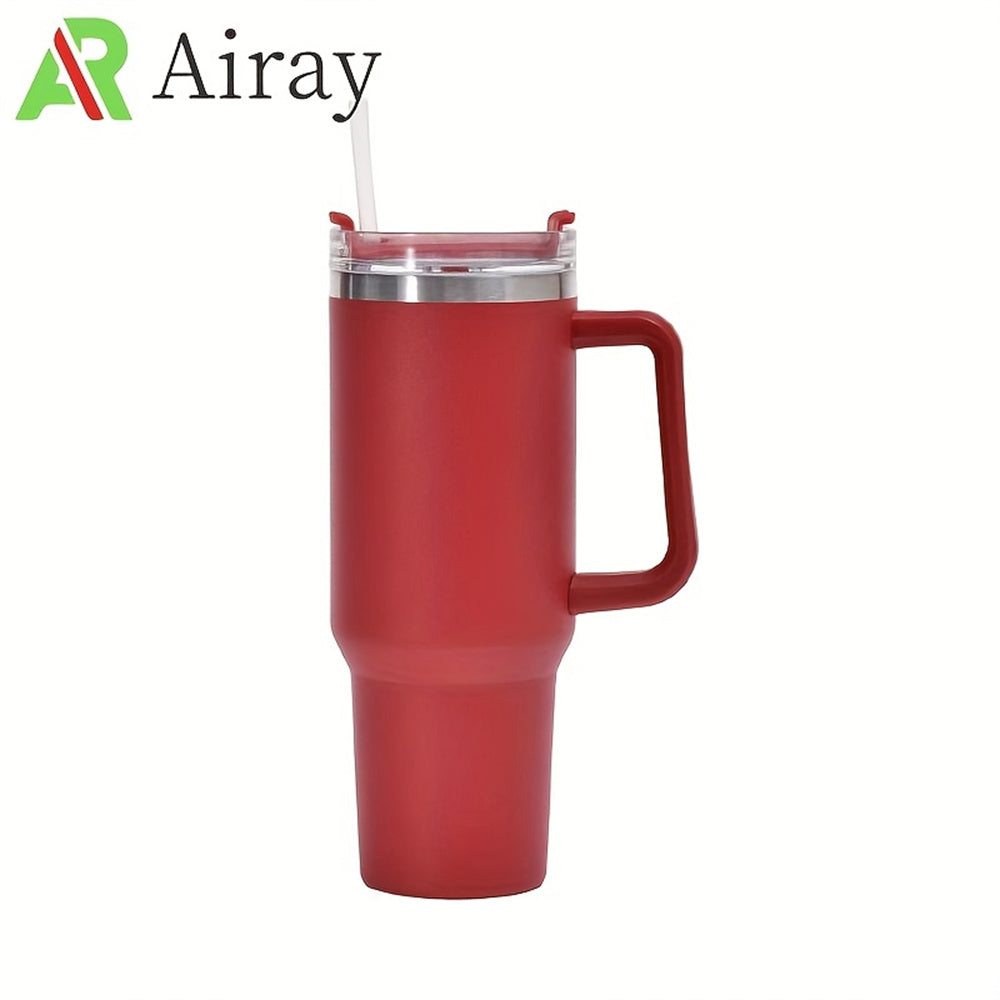 Tumbler Vacuum Insulated Thermos Custom Travel Cup Stainless Steel Water Bottle Coffee Mugs With Handle Outdoor Drinkware