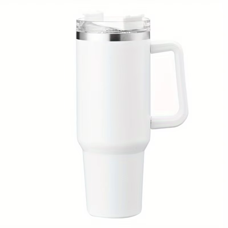 Tumbler Vacuum Insulated Thermos Custom Travel Cup Stainless Steel Water Bottle Coffee Mugs With Handle Outdoor Drinkware