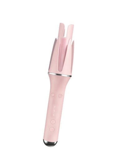 "Automatic Curling Iron – 3 Speeds, Adjustable Heat, LCD Display, Anti-Scald, 360° Swivel – Purple"