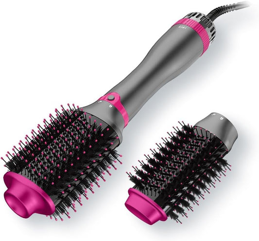 Hot Brush for Hair Styling and Frizz Control, 4-in-1 Hair Dryer Brush, Hair Stylers, 1200W One Step Hair Blow Dryer Brush