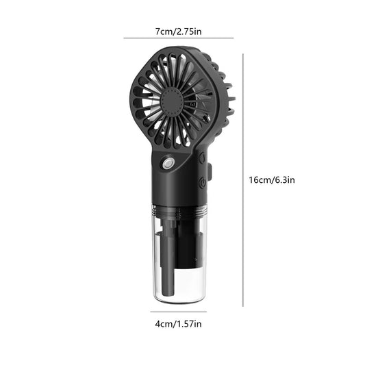 Handheld Mini Air Conditioner USB Rechargeable Portable Humidifier Mist Cooler Cooling Spray Humidifier Fan for Home/Office/Dorm